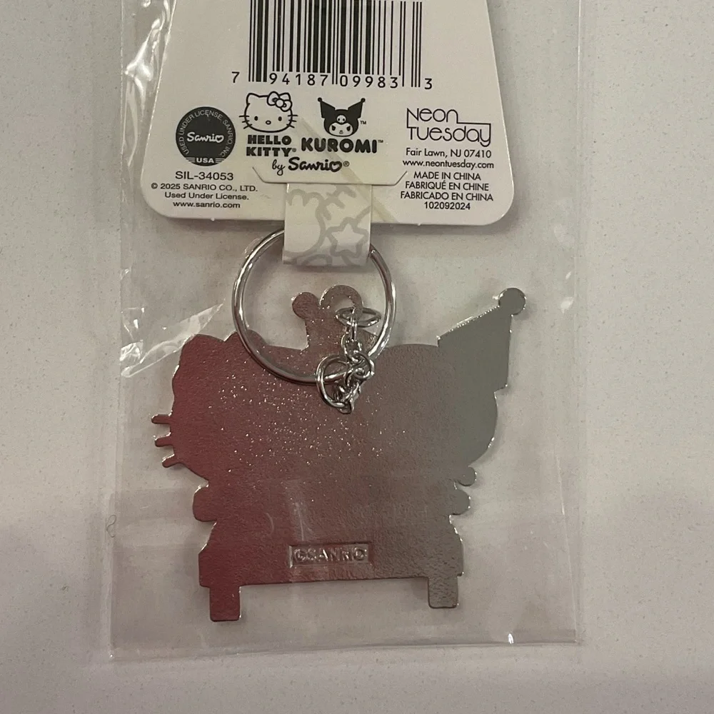 Hello Kitty and Kuromi Keychain